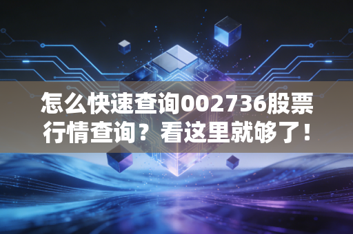 怎么快速查询002736股票行情查询？看这里就够了！