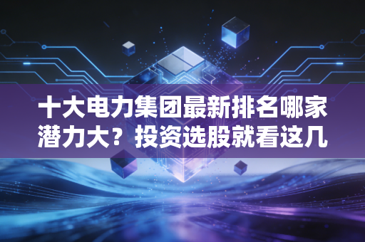 十大电力集团最新排名哪家潜力大？投资选股就看这几家巨头！