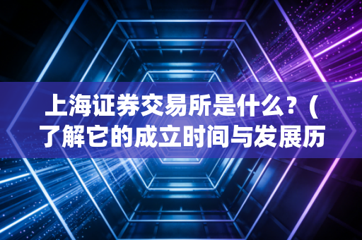 上海证券交易所是什么？(了解它的成立时间与发展历程)