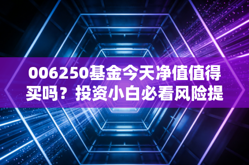 006250基金今天净值值得买吗？投资小白必看风险提示！