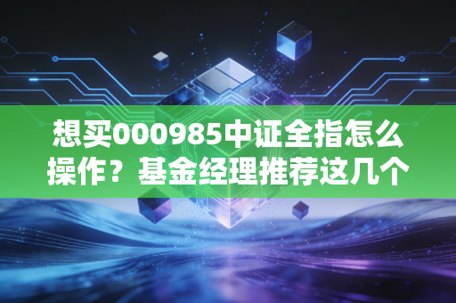 想买000985中证全指怎么操作？基金经理推荐这几个投资技巧！