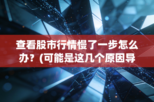 查看股市行情慢了一步怎么办？(可能是这几个原因导致的)