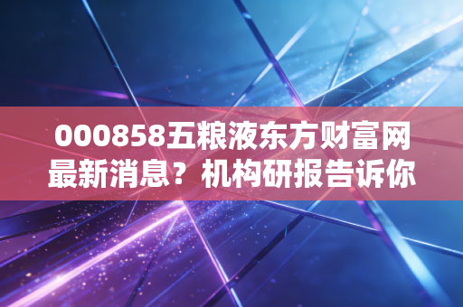 000858五粮液东方财富网最新消息？机构研报告诉你答案！
