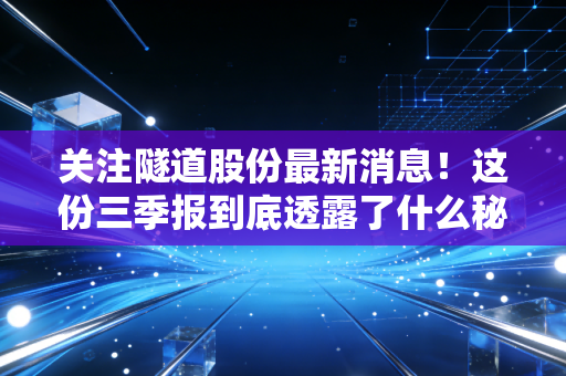 关注隧道股份最新消息！这份三季报到底透露了什么秘密？