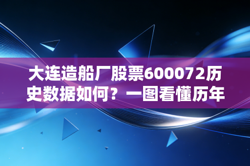 大连造船厂股票600072历史数据如何？一图看懂历年最高最低价！