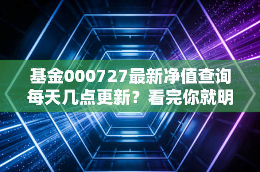 基金000727最新净值查询每天几点更新？看完你就明白了！