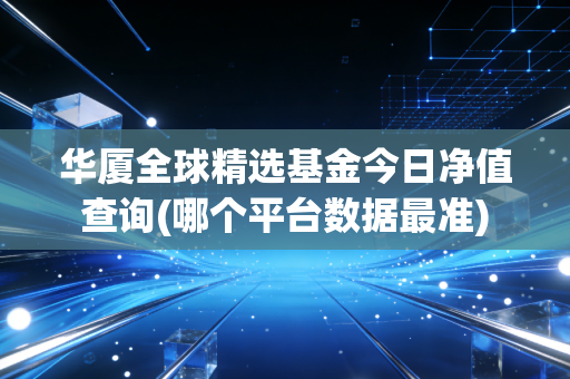 华厦全球精选基金今日净值查询(哪个平台数据最准)