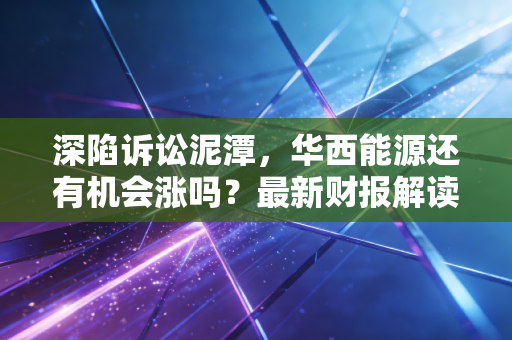 深陷诉讼泥潭，华西能源还有机会涨吗？最新财报解读！