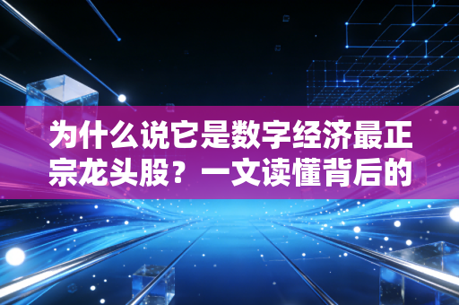为什么说它是数字经济最正宗龙头股？一文读懂背后的逻辑！