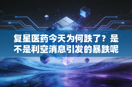 复星医药今天为何跌了？是不是利空消息引发的暴跌呢