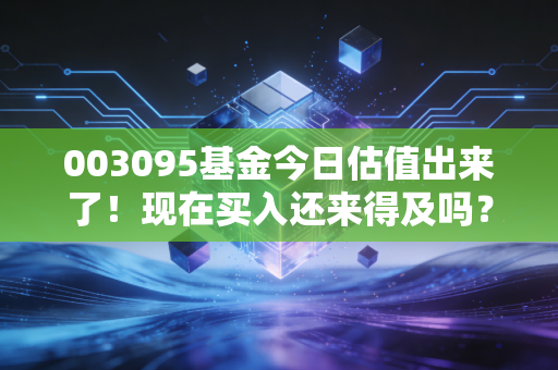 003095基金今日估值出来了！现在买入还来得及吗？