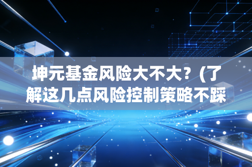 坤元基金风险大不大？(了解这几点风险控制策略不踩雷)
