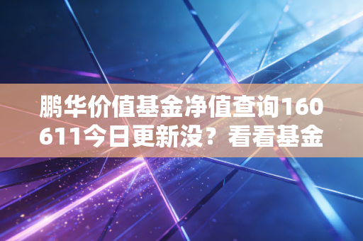 鹏华价值基金净值查询160611今日更新没？看看基金表现咋样！