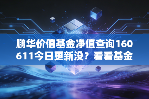 鹏华价值基金净值查询160611今日更新没？看看基金表现咋样！