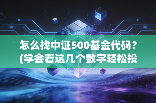 怎么找中证500基金代码？(学会看这几个数字轻松投资)