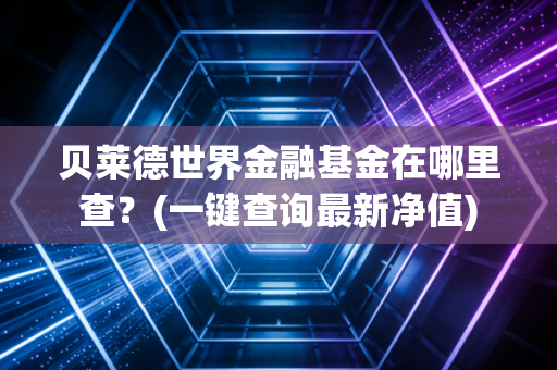 贝莱德世界金融基金在哪里查？(一键查询最新净值)