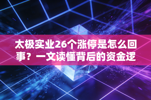 太极实业26个涨停是怎么回事？一文读懂背后的资金逻辑！