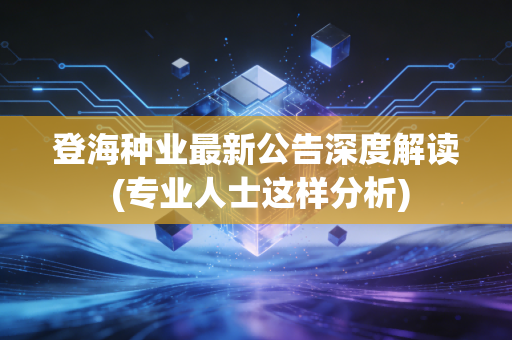 登海种业最新公告深度解读 (专业人士这样分析)