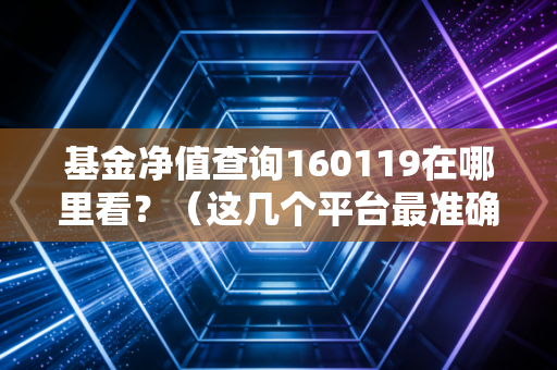 基金净值查询160119在哪里看？（这几个平台最准确）