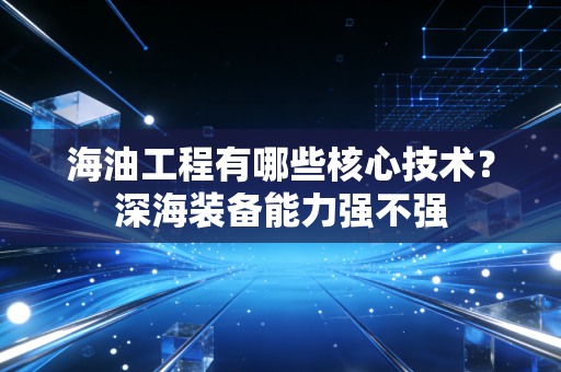 海油工程有哪些核心技术？深海装备能力强不强