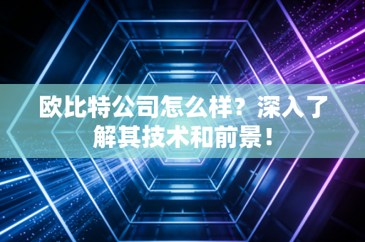 欧比特公司怎么样？深入了解其技术和前景！
