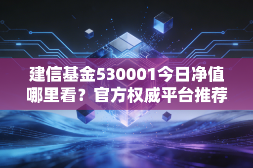 建信基金530001今日净值哪里看？官方权威平台推荐！