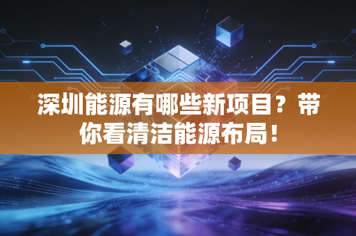 深圳能源有哪些新项目？带你看清洁能源布局！