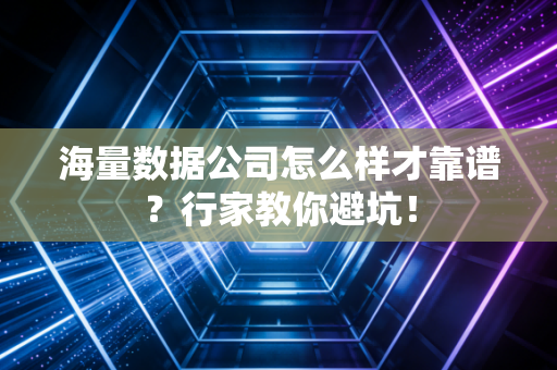 海量数据公司怎么样才靠谱?行家教你避坑!