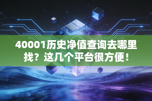 40001历史净值查询去哪里找?这几个平台很方便!