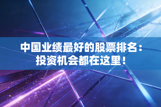 中国业绩最好的股票排名：投资机会都在这里！