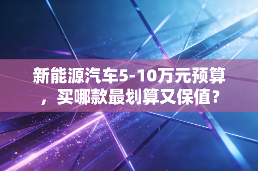 新能源汽车5-10万元预算,买哪款最划算又保值?