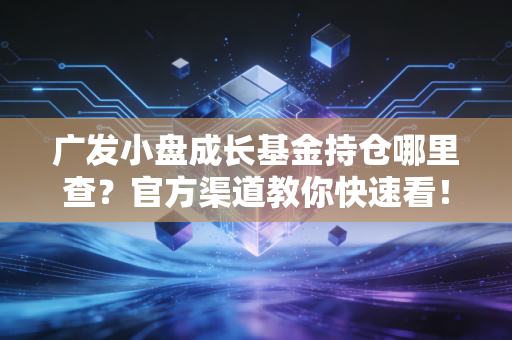 广发小盘成长基金持仓哪里查？官方渠道教你快速看！