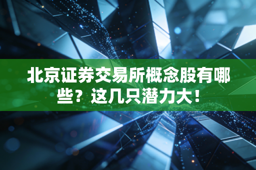 北京证券交易所概念股有哪些？这几只潜力大！