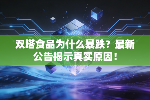双塔食品为什么暴跌？最新公告揭示真实原因！