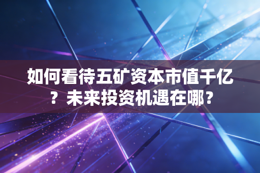 如何看待五矿资本市值千亿?未来投资机遇在哪?