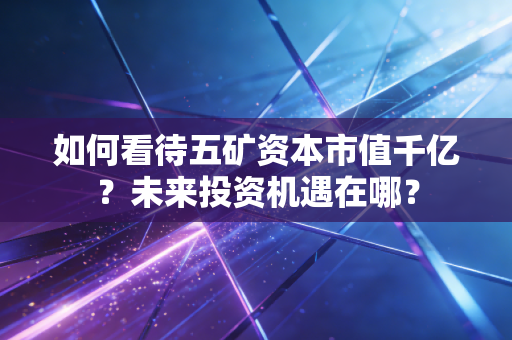 如何看待五矿资本市值千亿？未来投资机遇在哪？
