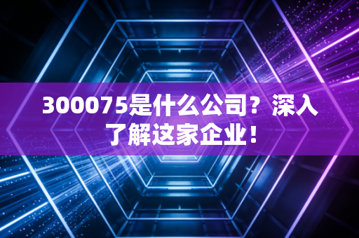 300075是什么公司？深入了解这家企业！