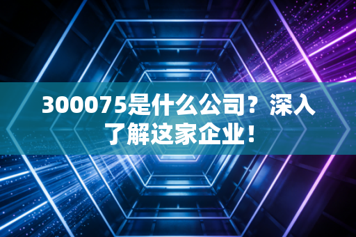 300075是什么公司？深入了解这家企业！