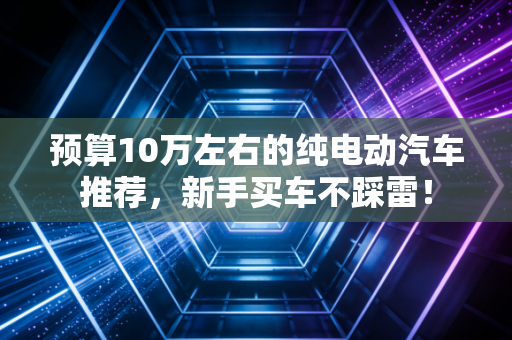 预算10万左右的纯电动汽车推荐，新手买车不踩雷！