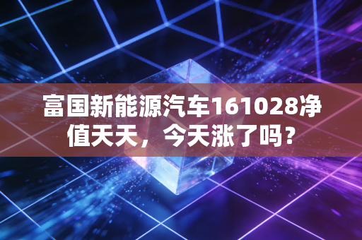 富国新能源汽车161028净值天天,今天涨了吗?