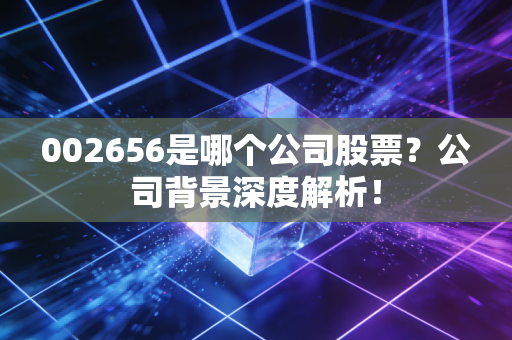 002656是哪个公司股票？公司背景深度解析！