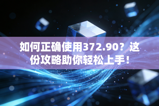 如何正确使用372.90？这份攻略助你轻松上手！