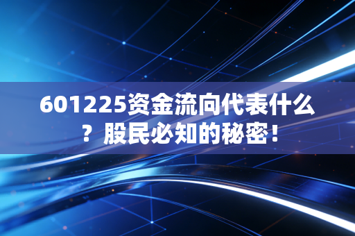 601225资金流向代表什么?股民必知的秘密!