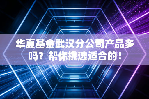 华夏基金武汉分公司产品多吗？帮你挑选适合的！
