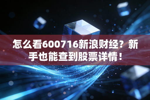 怎么看600716新浪财经?新手也能查到股票详情!