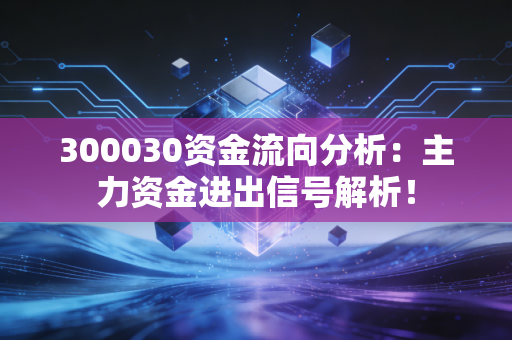 300030资金流向分析：主力资金进出信号解析！
