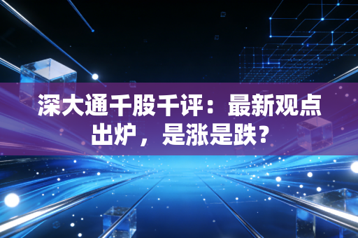 深大通千股千评:最新观点出炉,是涨是跌?