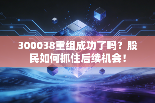 300038重组成功了吗?股民如何抓住后续机会!