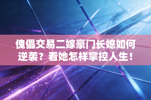 傀儡交易二嫁豪门长媳如何逆袭？看她怎样掌控人生！
