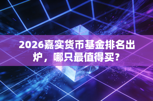 2026嘉实货币基金排名出炉，哪只最值得买？